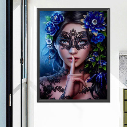 Mask Girl - Full Square Drill Diamond Painting 50*60CM