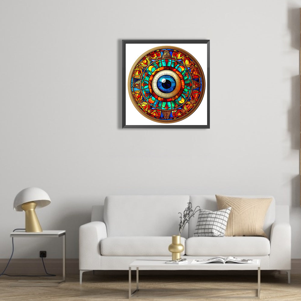 Eyeball Mandala - Full Round Drill Diamond Painting 30*30CM