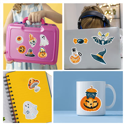 2pcs Dot Drill Sticker Art Craft Rhinestone Stickers for Kids Adult Gift Rewards