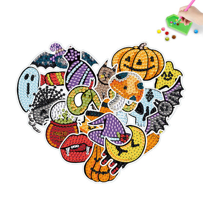 2pcs Dot Drill Sticker Art Craft Rhinestone Stickers for Kids Adult Gift Rewards