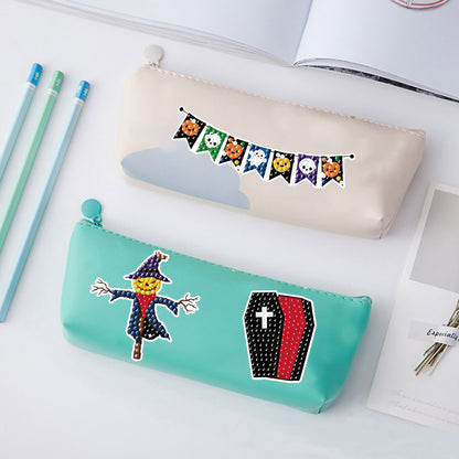 4Pcs Dot Drill Sticker Art Craft Rhinestone Halloween Sticker for Kid Adult Gift