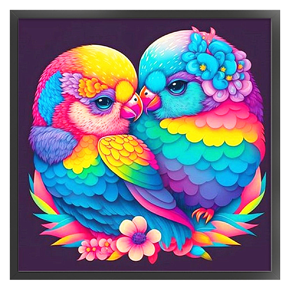 Colorful Parrot - 11CT Stamped Cross Stitch 50*50CM