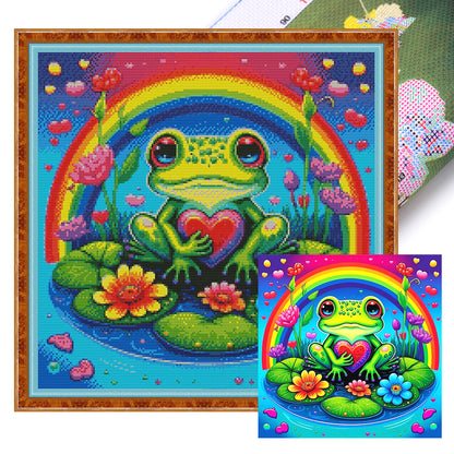 Frog - 11CT Stamped Cross Stitch 50*50CM