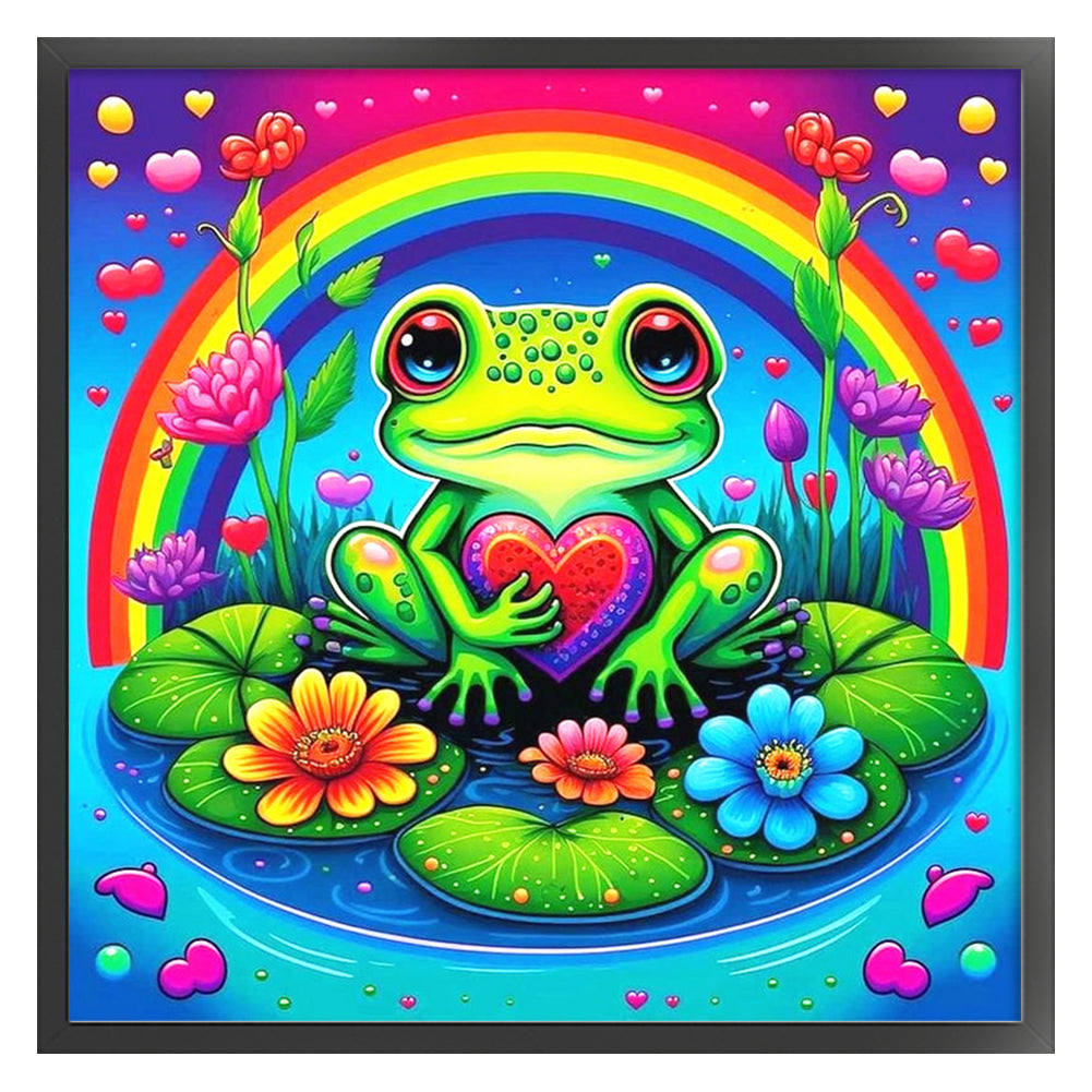 Frog - 11CT Stamped Cross Stitch 50*50CM