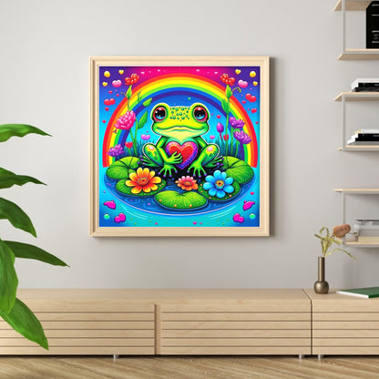 Frog - 11CT Stamped Cross Stitch 50*50CM