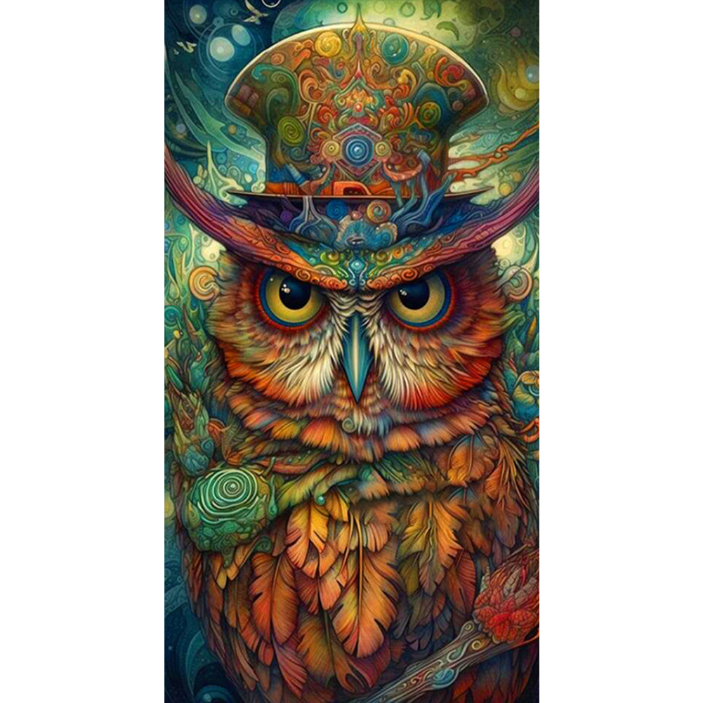 Owl - 11CT Stamped Cross Stitch 45*80CM