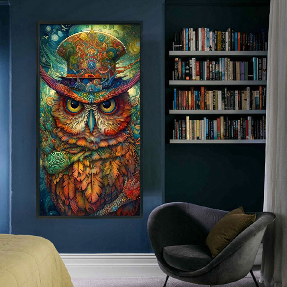 Owl - 11CT Stamped Cross Stitch 45*80CM