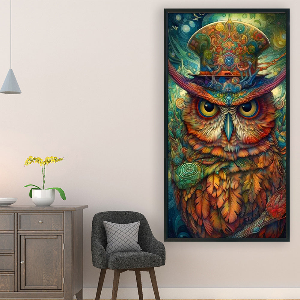 Owl - 11CT Stamped Cross Stitch 45*80CM