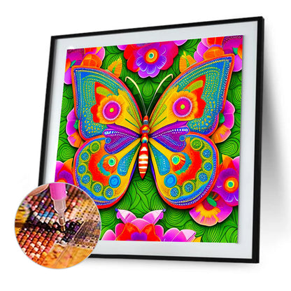 Butterfly - Full Round Drill Diamond Painting 30*30CM