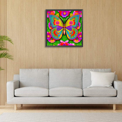 Butterfly - Full Round Drill Diamond Painting 30*30CM