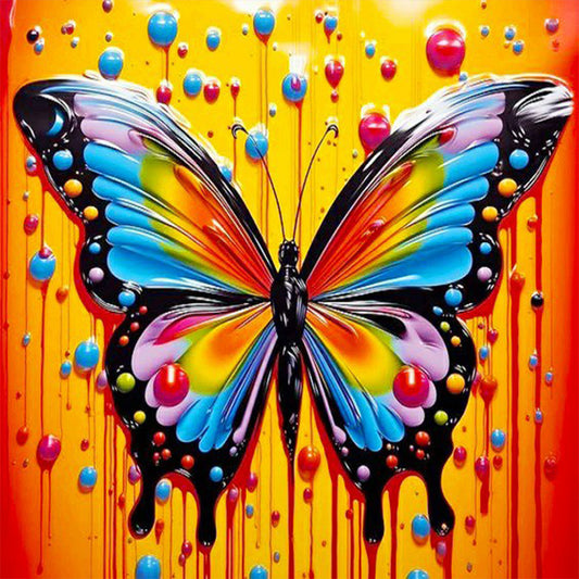 Butterfly - Full Round Drill Diamond Painting 30*30CM