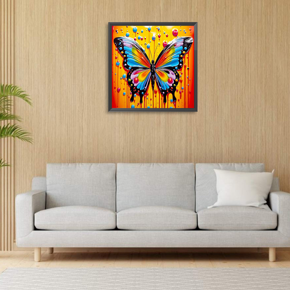 Butterfly - Full Round Drill Diamond Painting 30*30CM