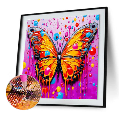 Butterfly - Full Round Drill Diamond Painting 30*30CM