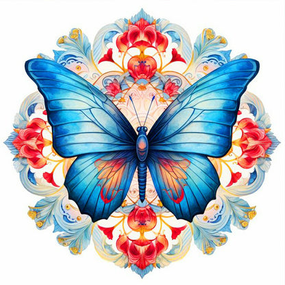 Butterfly - Full Round Drill Diamond Painting 30*30CM