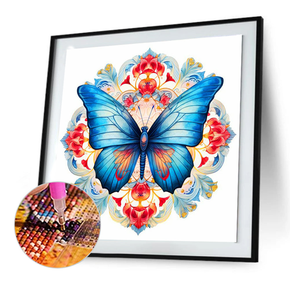 Butterfly - Full Round Drill Diamond Painting 30*30CM