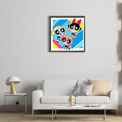 Powerpuff Girls - Full Round Drill Diamond Painting 30*30CM