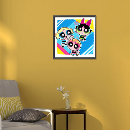 Powerpuff Girls - Full Round Drill Diamond Painting 30*30CM