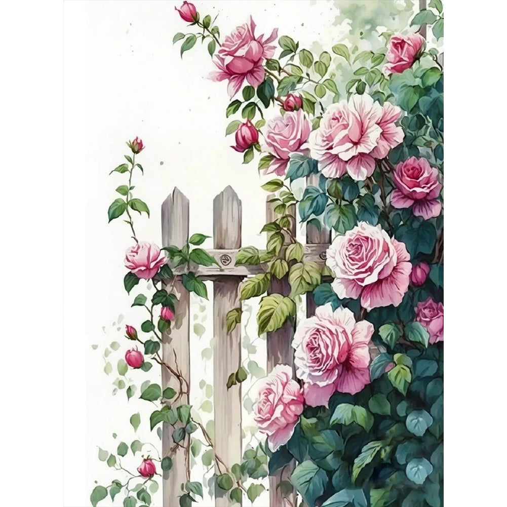 Flower Wall - Full Round Drill Diamond Painting 30*40CM