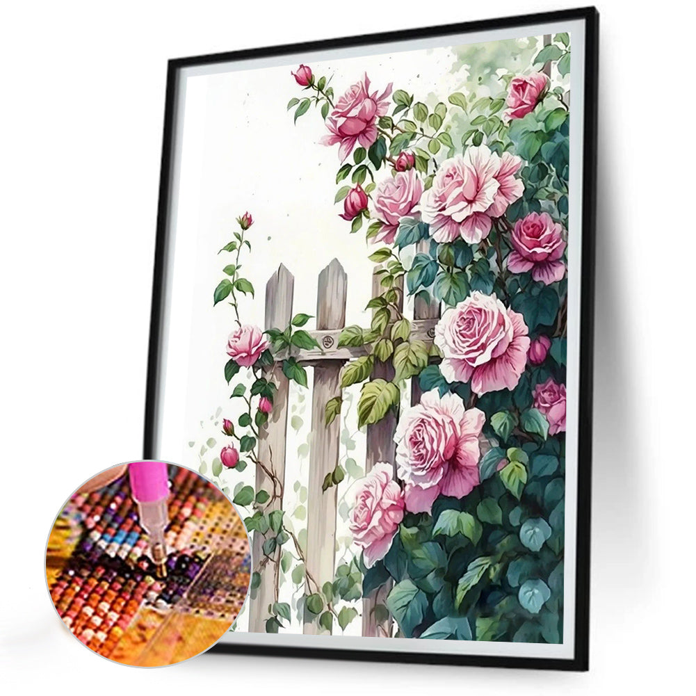 Flower Wall - Full Round Drill Diamond Painting 30*40CM