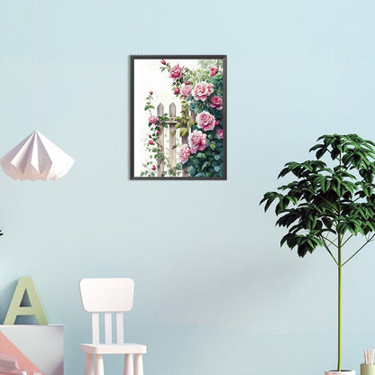 Flower Wall - Full Round Drill Diamond Painting 30*40CM