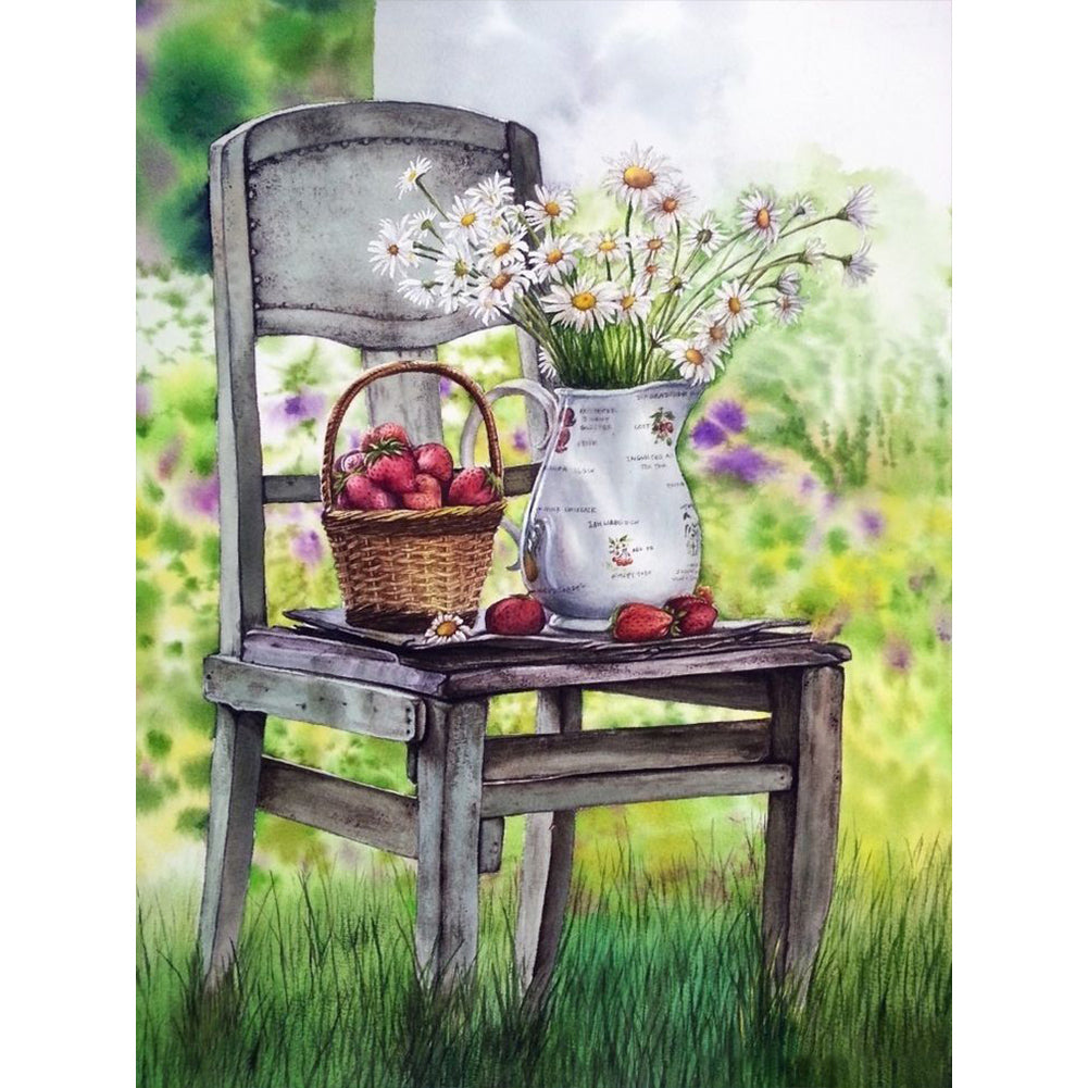 Chair - Full Round Drill Diamond Painting 30*40CM