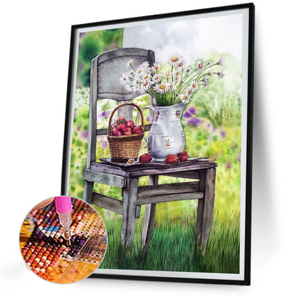 Chair - Full Round Drill Diamond Painting 30*40CM