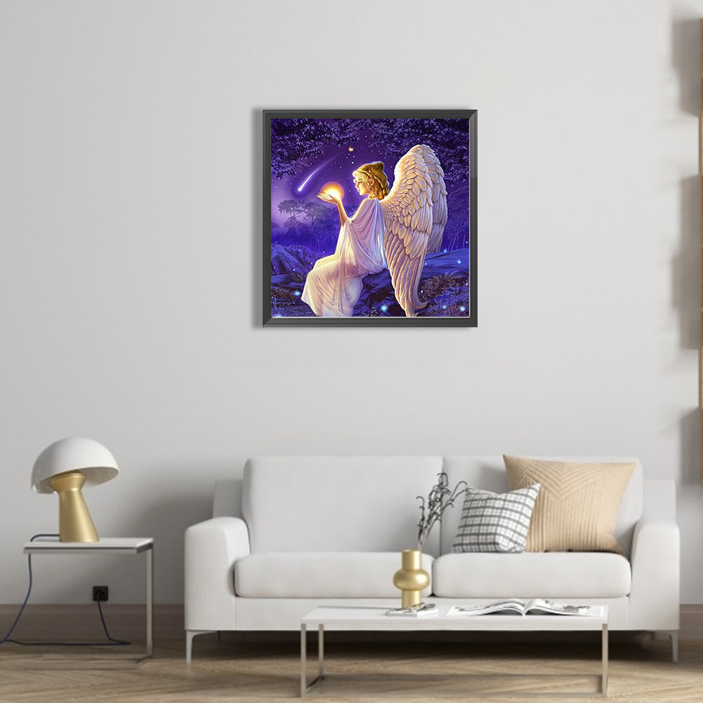 Winged Angel - AB Round Drill Diamond Painting 40*40CM