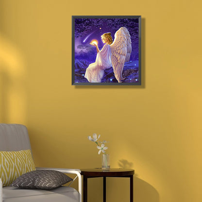 Winged Angel - AB Round Drill Diamond Painting 40*40CM