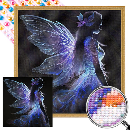 Winged Angel - AB Round Drill Diamond Painting 40*40CM
