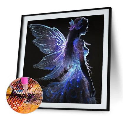 Winged Angel - AB Round Drill Diamond Painting 40*40CM