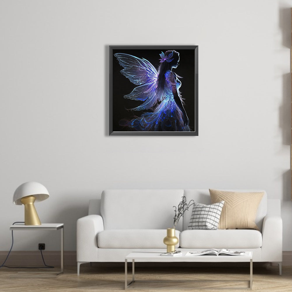Winged Angel - AB Round Drill Diamond Painting 40*40CM