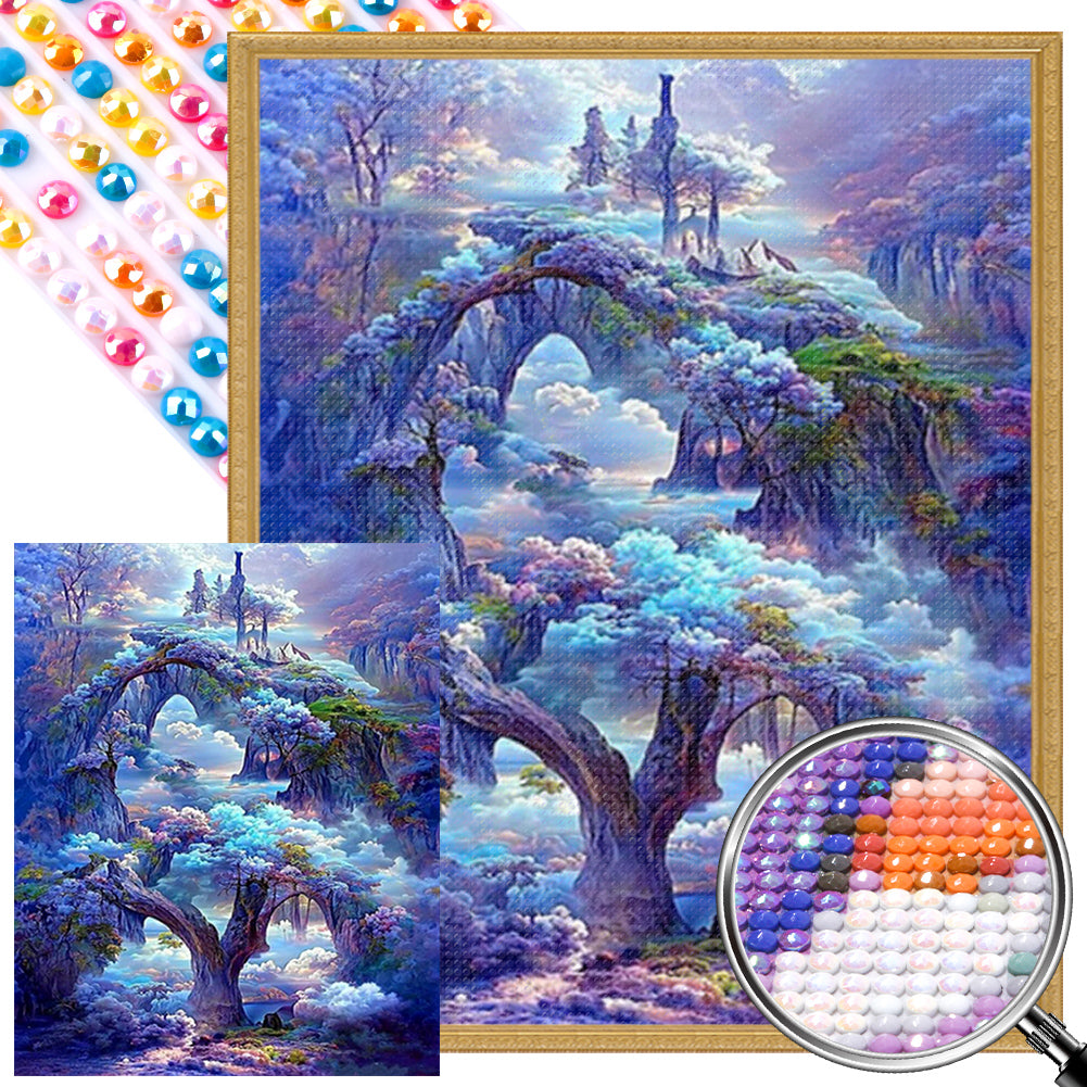 Fantasy Castle - AB Round Drill Diamond Painting 40*50CM