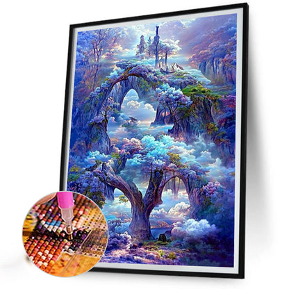 Fantasy Castle - AB Round Drill Diamond Painting 40*50CM