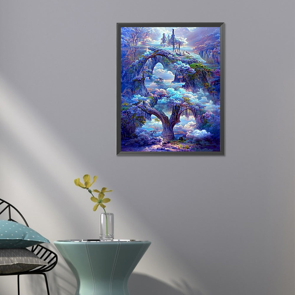 Fantasy Castle - AB Round Drill Diamond Painting 40*50CM