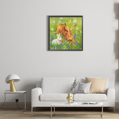 Hare - Full Round Drill Diamond Painting 30*30CM