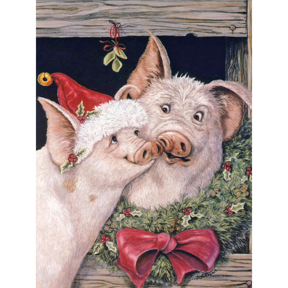 Piggy - Full Round Drill Diamond Painting 30*40CM