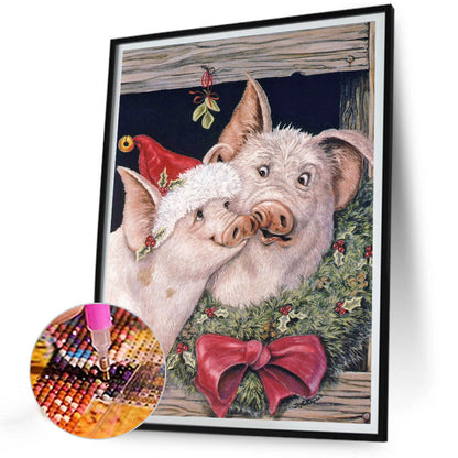 Piggy - Full Round Drill Diamond Painting 30*40CM