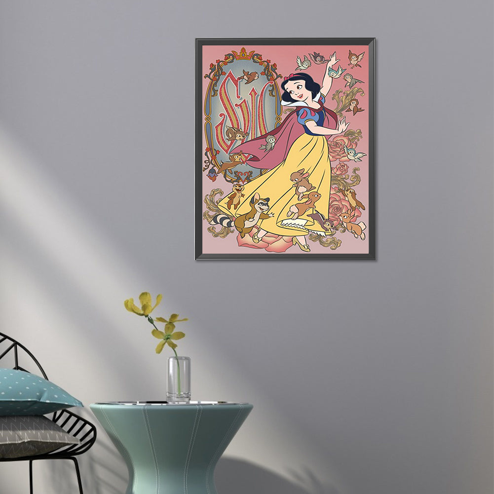 Disney Snow White - AB Round Drill Diamond Painting 40*50CM