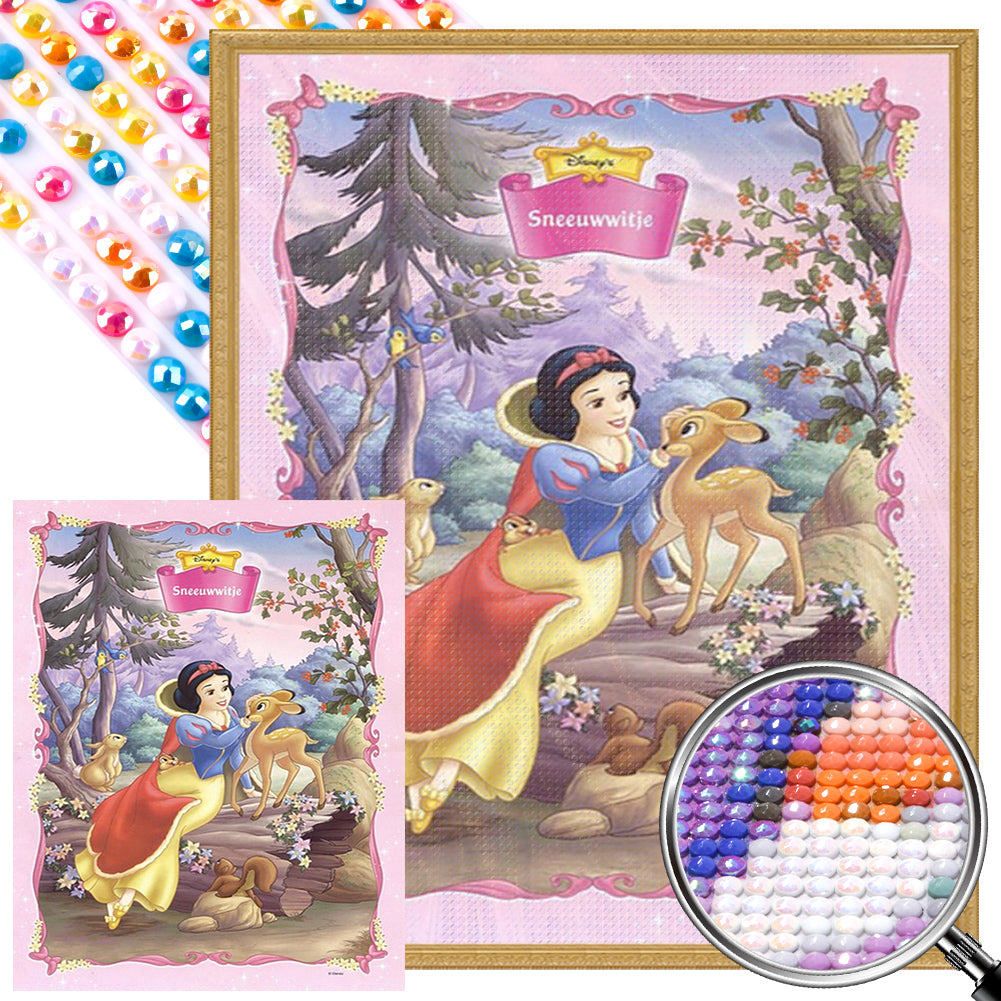 Disney Snow White - AB Round Drill Diamond Painting 40*50CM