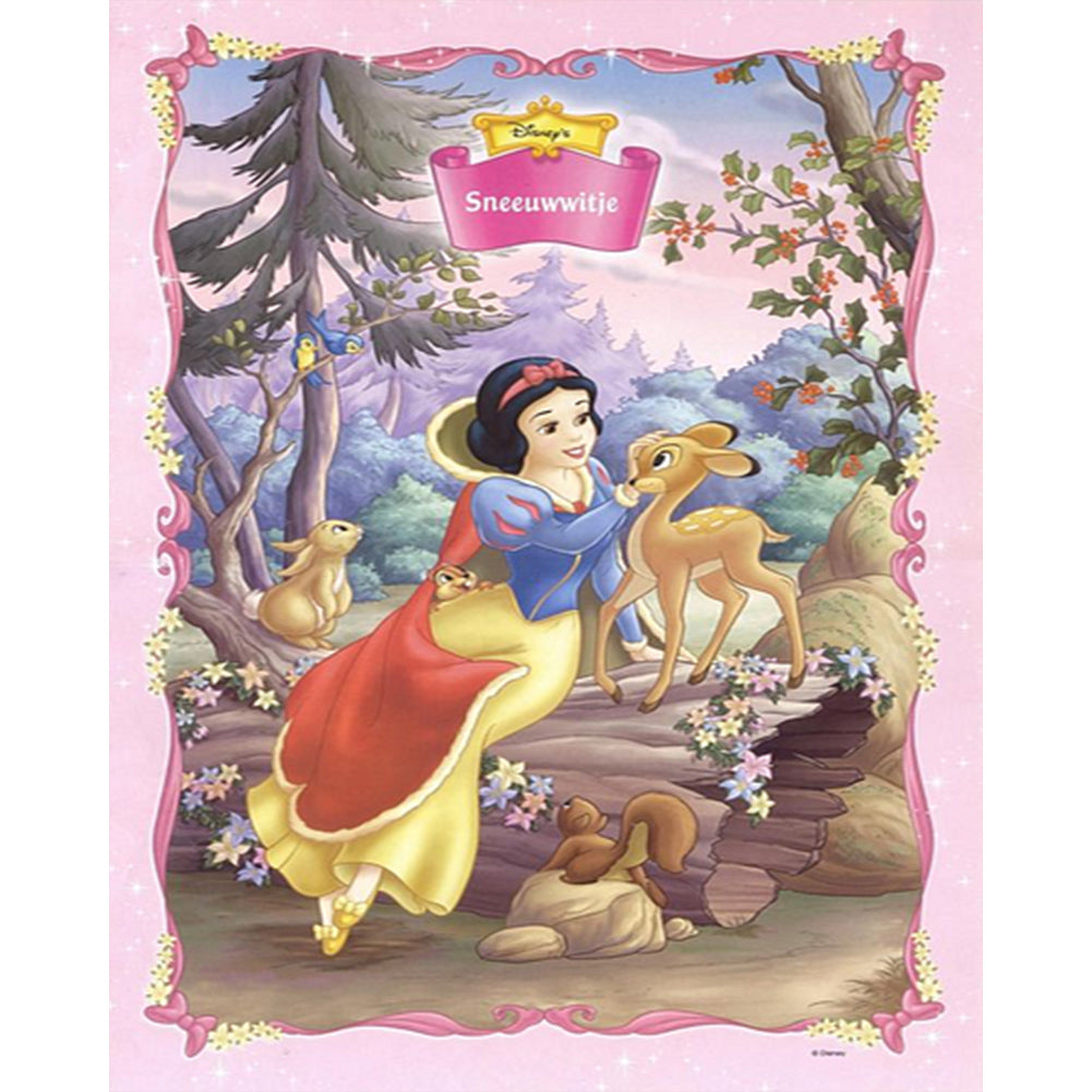 Disney Snow White - AB Round Drill Diamond Painting 40*50CM