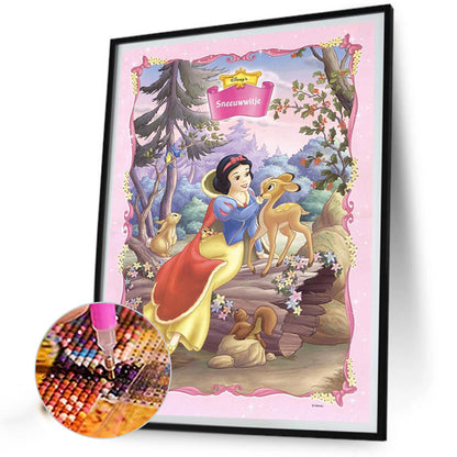 Disney Snow White - AB Round Drill Diamond Painting 40*50CM