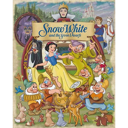 Disney Snow White And The Dwarfs - AB Round Drill Diamond Painting 40*50CM