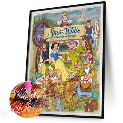 Disney Snow White And The Dwarfs - AB Round Drill Diamond Painting 40*50CM