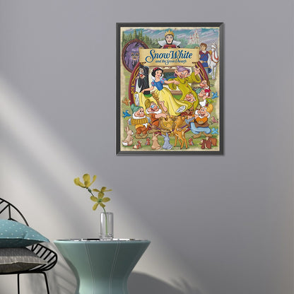 Disney Snow White And The Dwarfs - AB Round Drill Diamond Painting 40*50CM