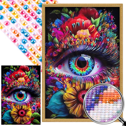 Eye - AB Round Drill Diamond Painting 40*60CM