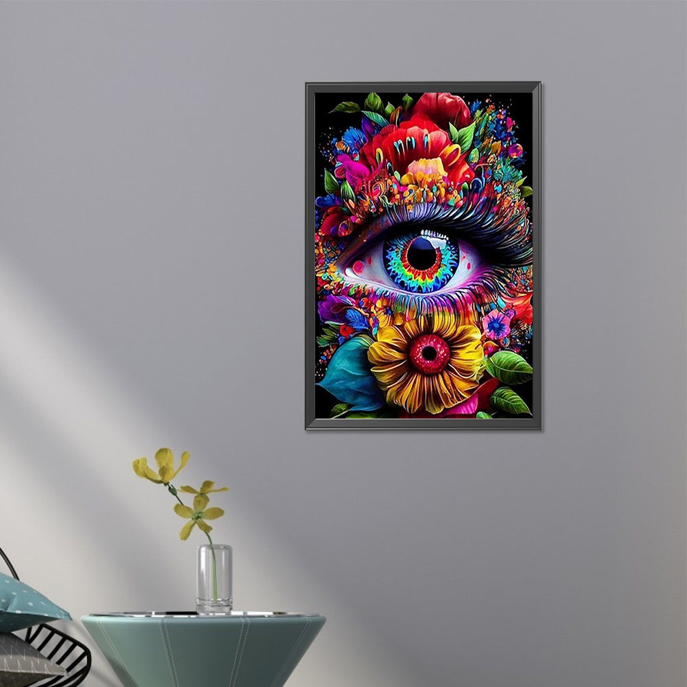 Eye - AB Round Drill Diamond Painting 40*60CM