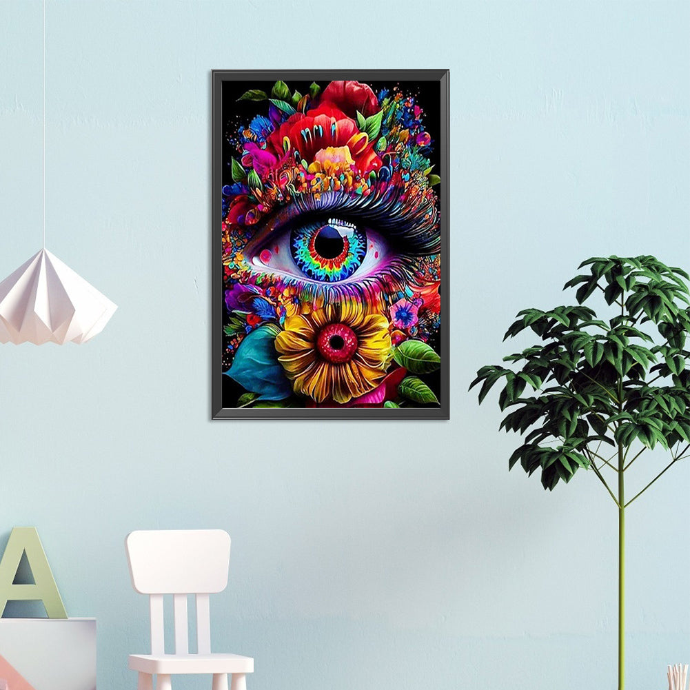 Eye - AB Round Drill Diamond Painting 40*60CM