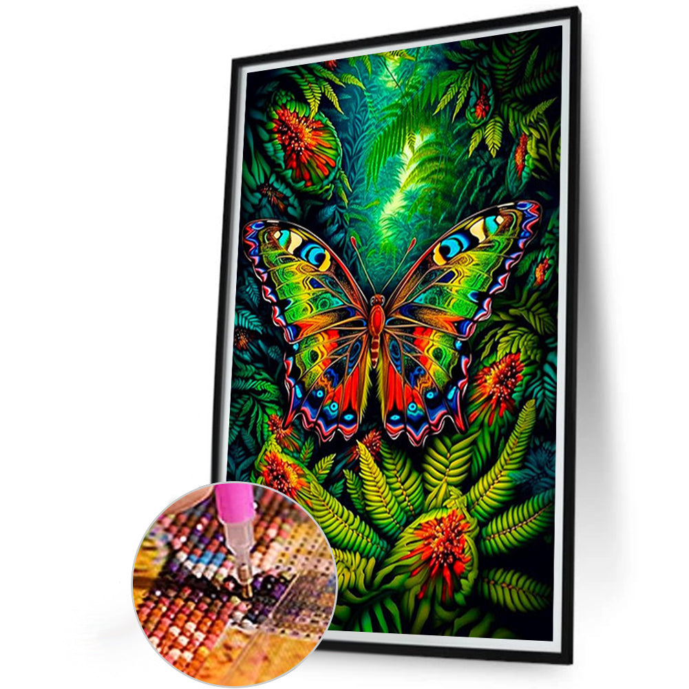 Butterfly - AB Round Drill Diamond Painting 40*60CM