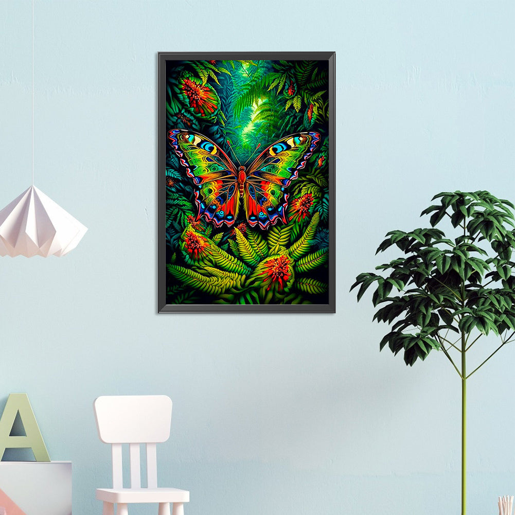 Butterfly - AB Round Drill Diamond Painting 40*60CM