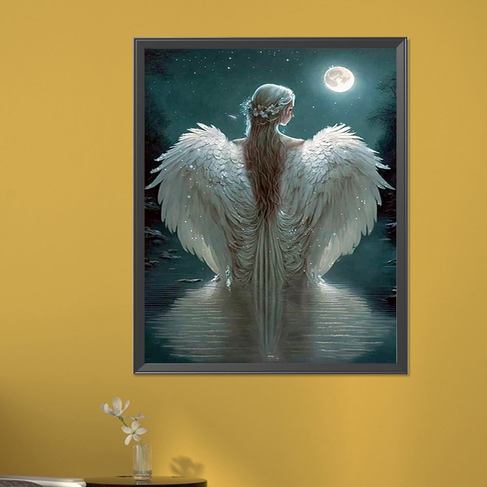 Winged Angel - AB Round Drill Diamond Painting 40*50CM